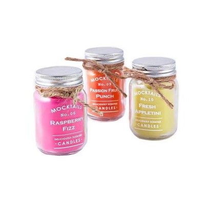 Private logo soy wax scented glass candle gift box set for holiday