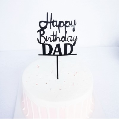 Papa birthday Cake Topper Father's day cake topper party decorations happy father birthday supplies decorations