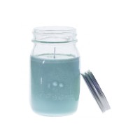 customizable scented soy candle in candle glass jar with metal  lid