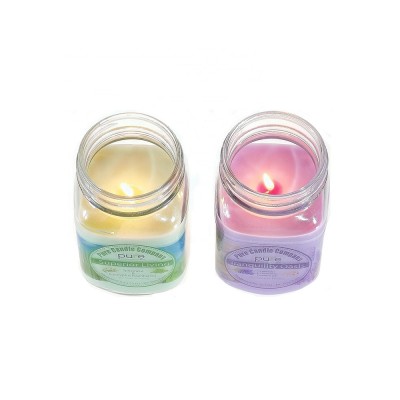 High Quality Handmade Candles Nature Soy Wax Glass Jar Candle with lid