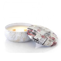 Romantic design pure soy wax making aromatic aromatherapy tin candle in tins